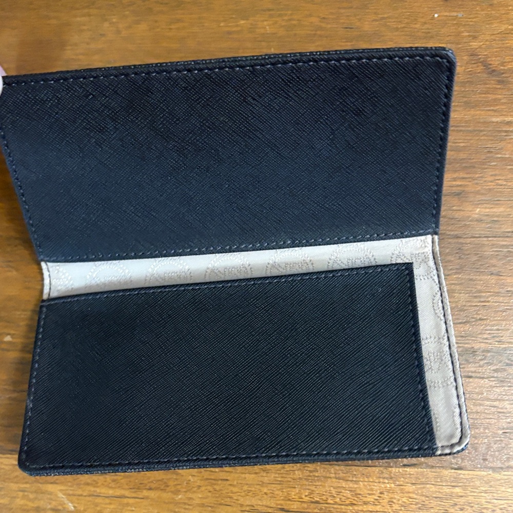 Michael Kors Black and Brown Logo Wallet - Picture 3 of 4
